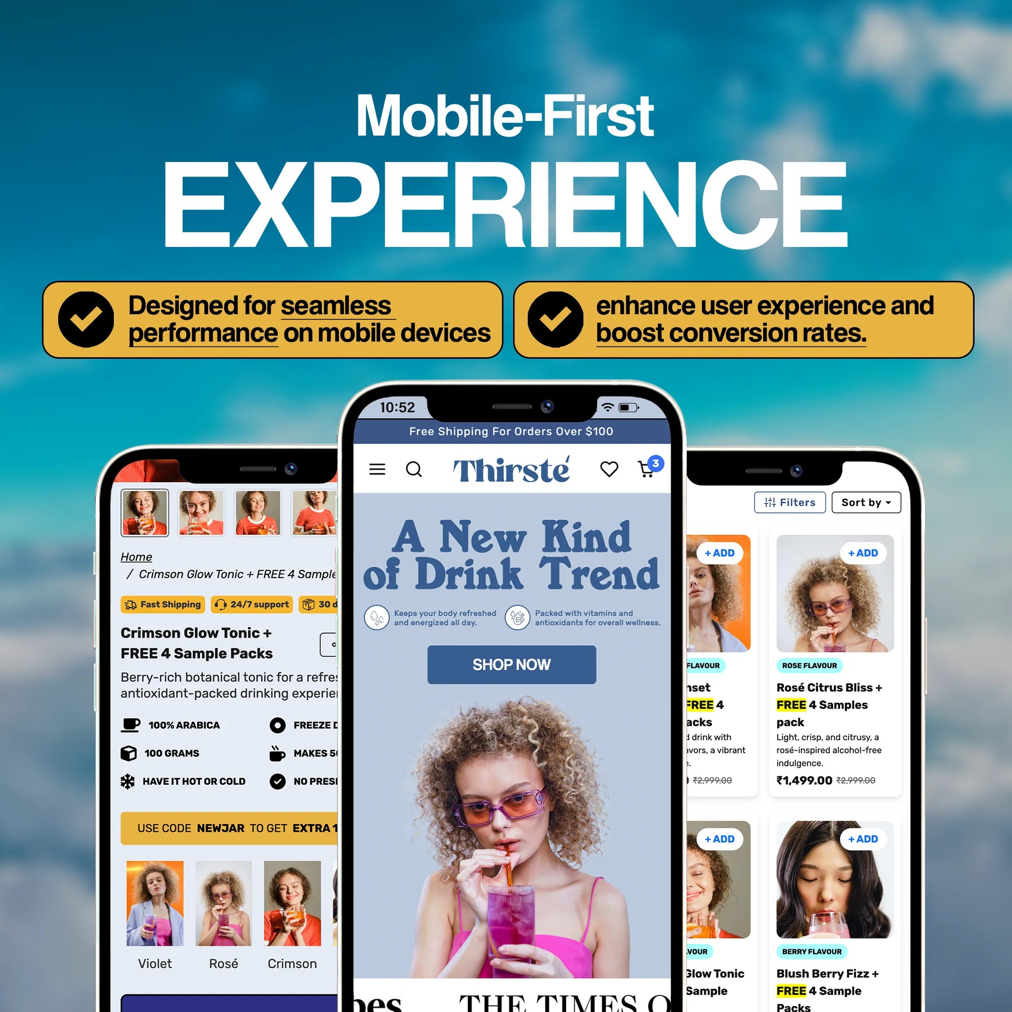 Thirste Shopify Theme Jhango Theme Store - Premium Gradient Background Gallery - HD