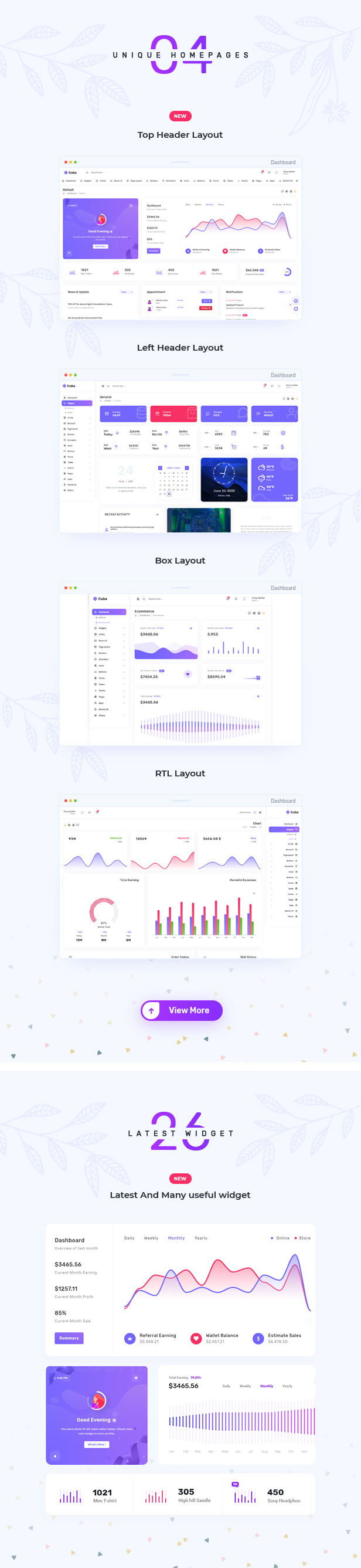 Cuba Admin Dashboard theme