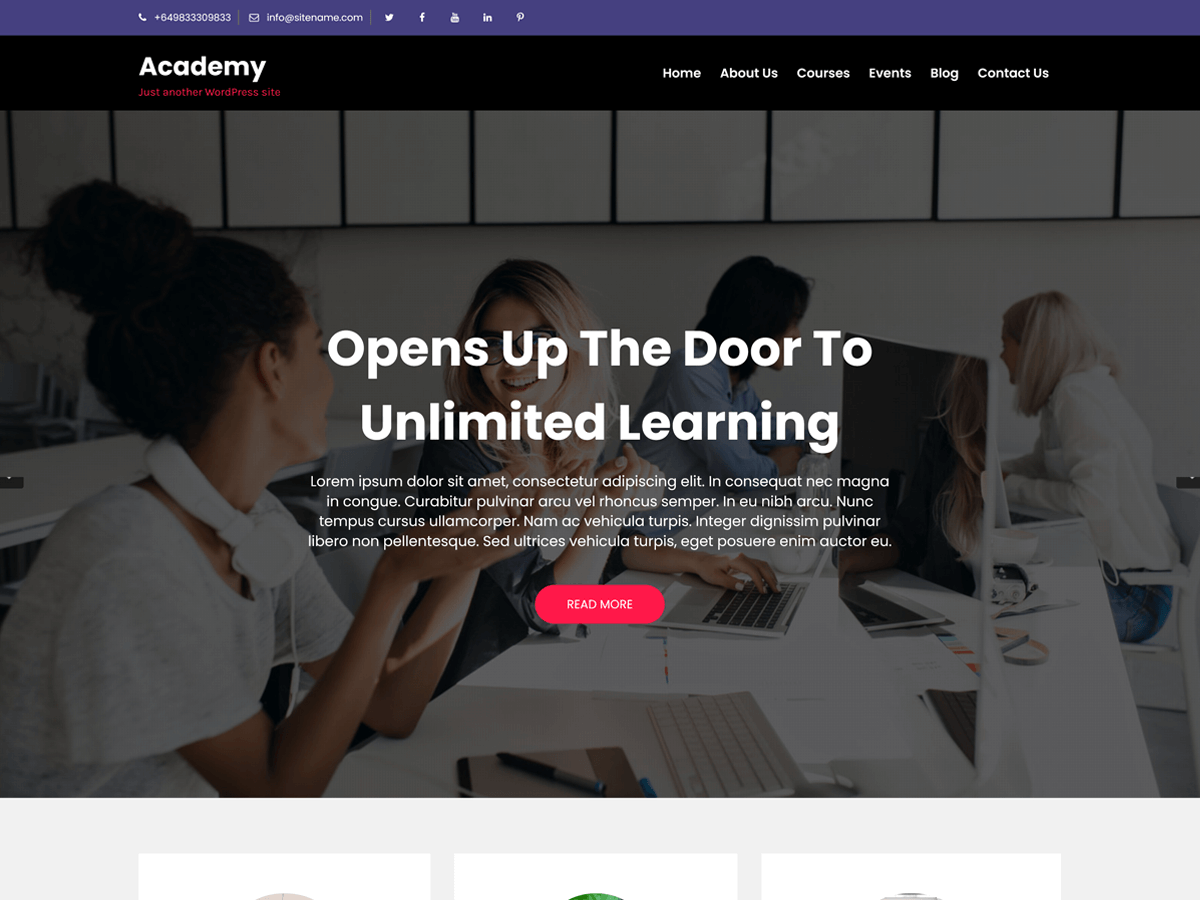 Academy Lite – WordPress theme | WordPress.org Kernewek