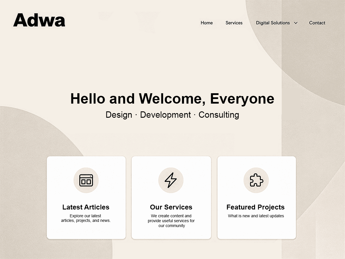 WordPress主题:Adwa
