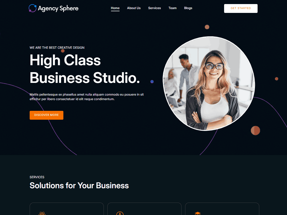 WordPress主题：Agency Sphere