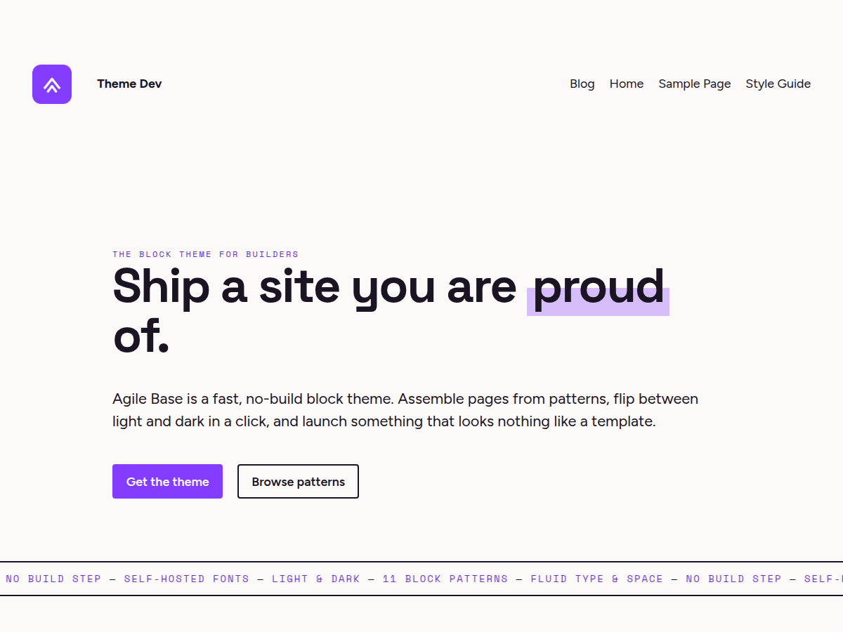 WordPress主题:Agile Base