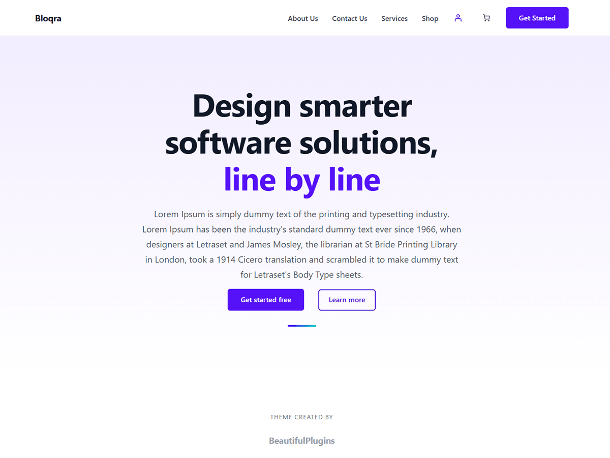 WordPress主题:Bloqra