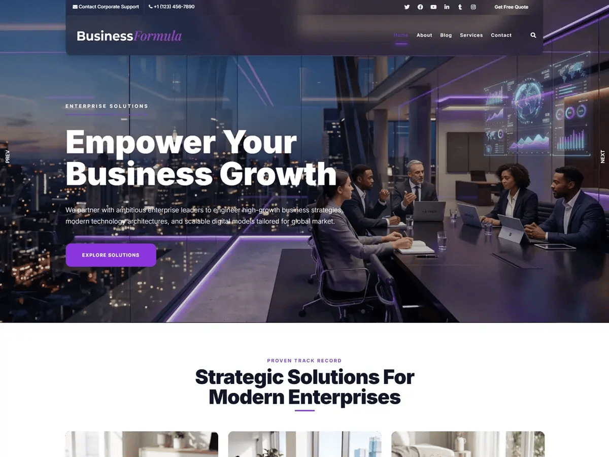 WordPress主题:Business Formula
