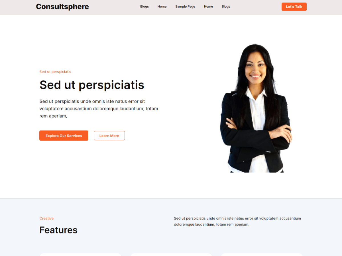 WordPress主题：Consultsphere