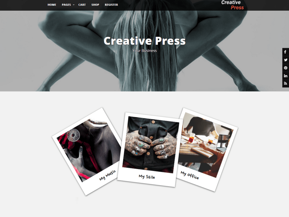 WordPress主题:Creative Press