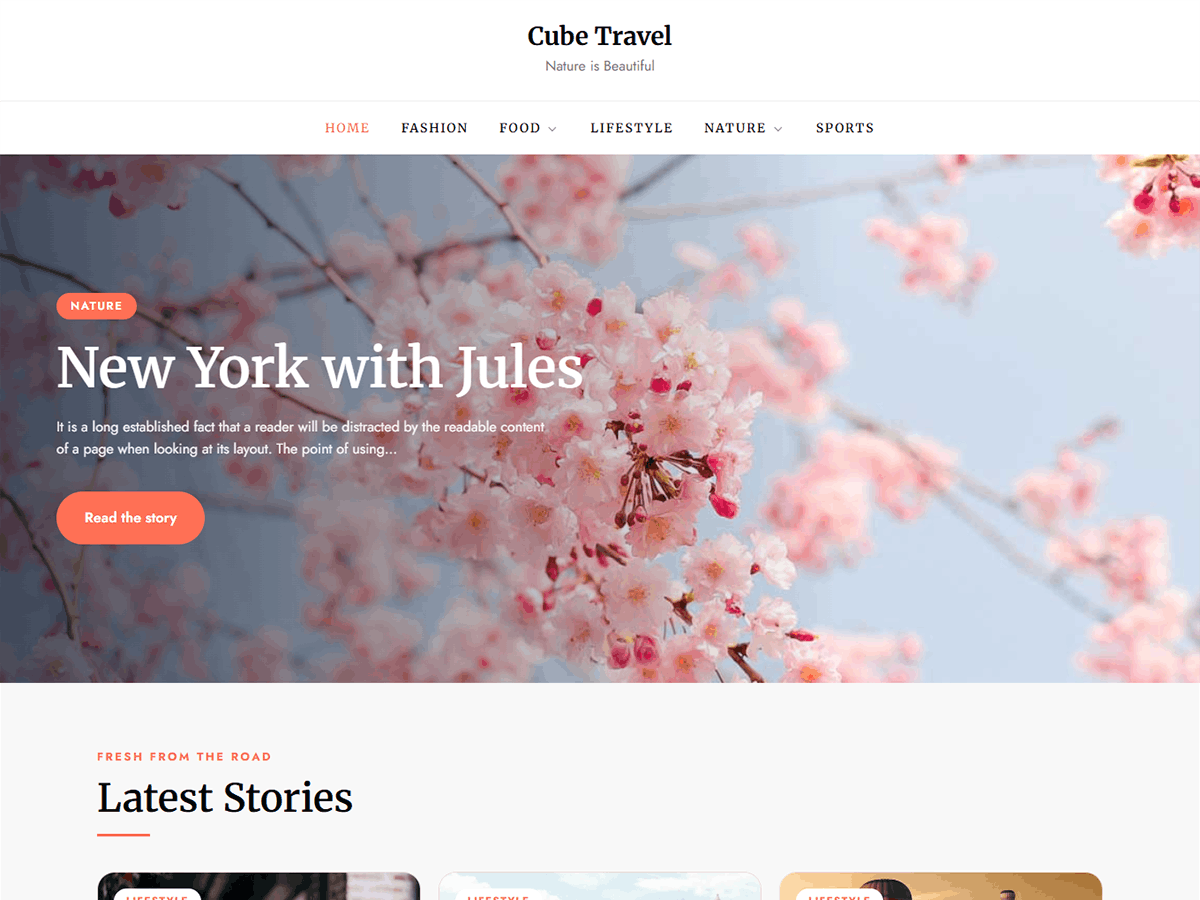 WordPress主题:Cube Travel
