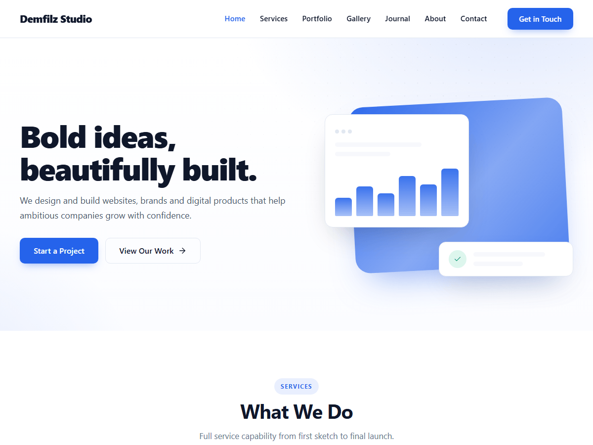 WordPress主题:Demfilz Studio