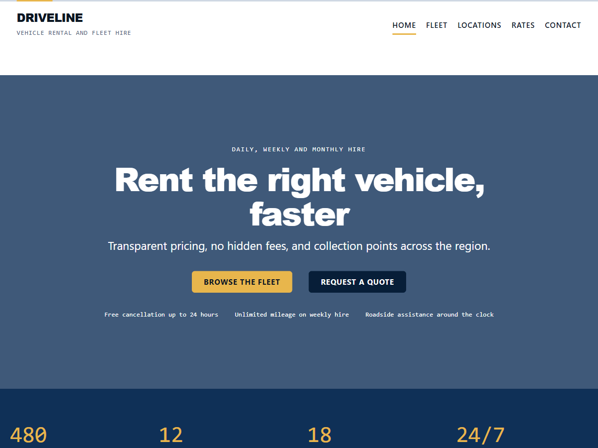 WordPress主题:Driveline