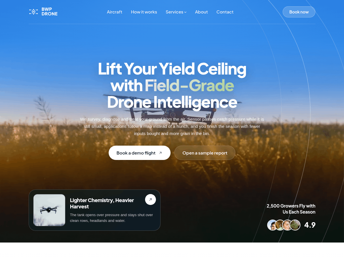 WordPress主题:Drone Services