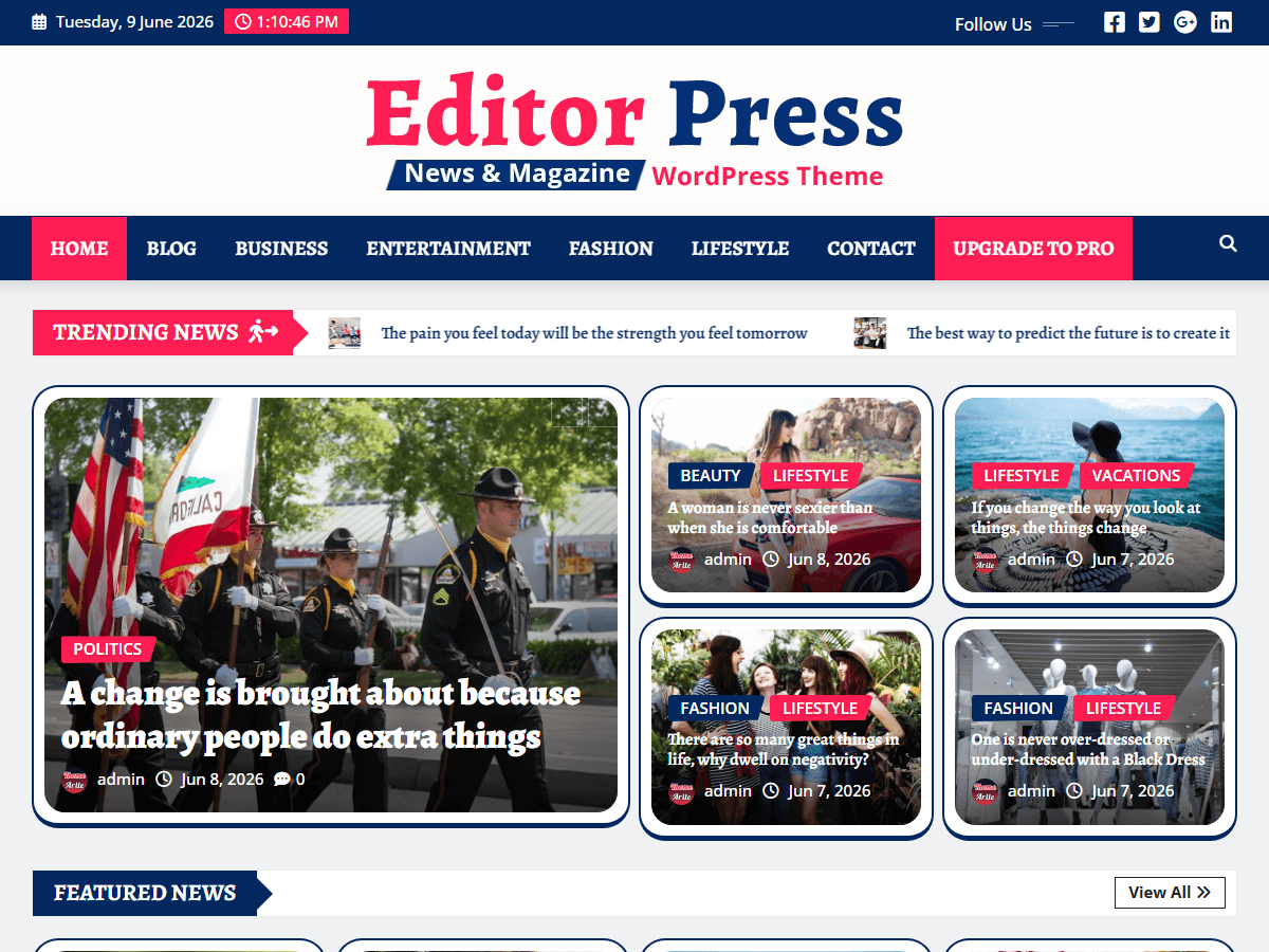 WordPress主题:EditorPress