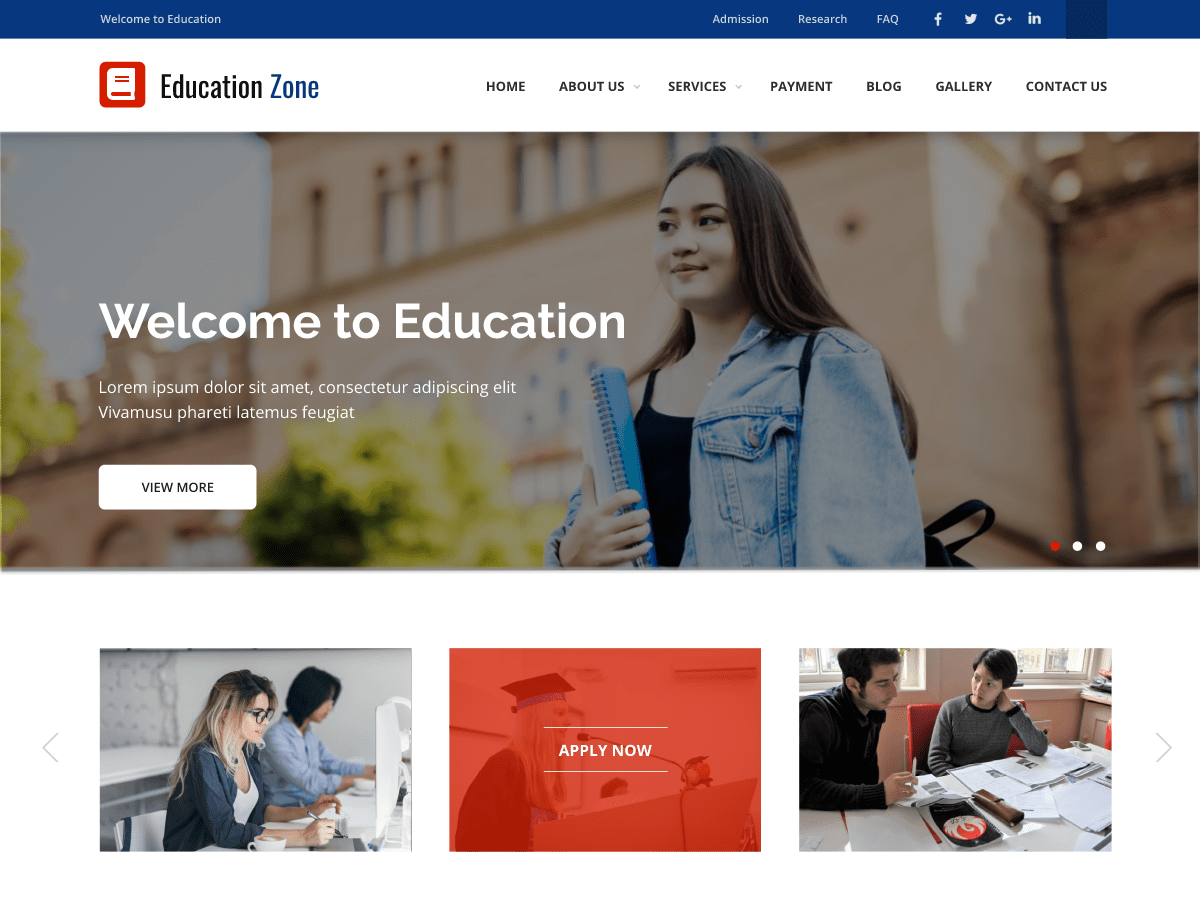 Education zone is a fully responsive wordpress theme and it automatically adjusts itself to various screen sizes of various mobile devices and tablets for the . Educational Zone Wordpress Theme Wordpress Org