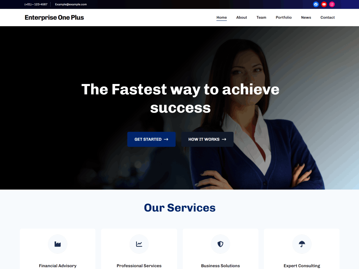 WordPress主题:Enterprise One Plus
