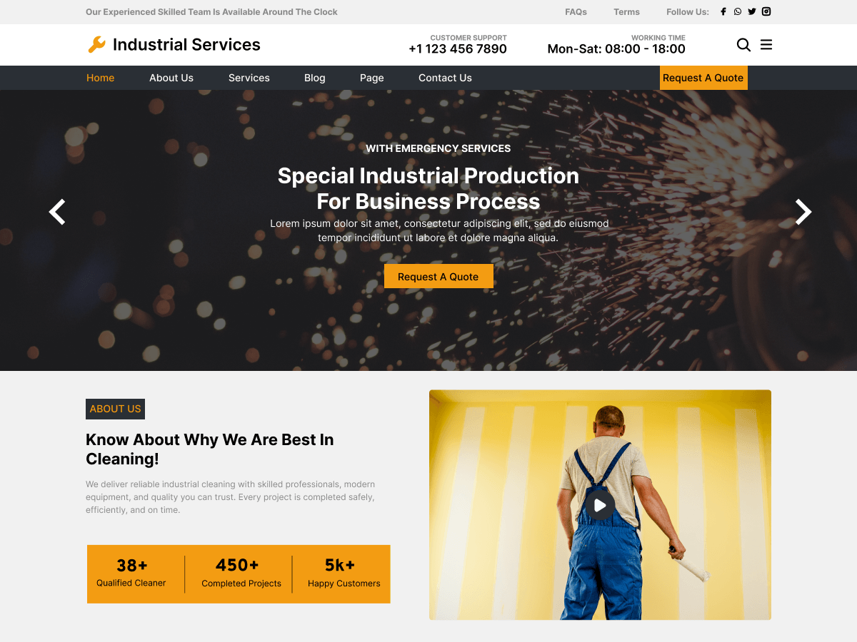 WordPress主题：Factory Industry Lite