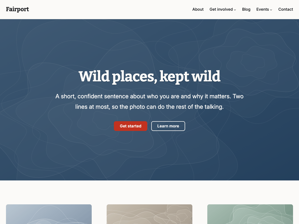 WordPress主题:Fairport