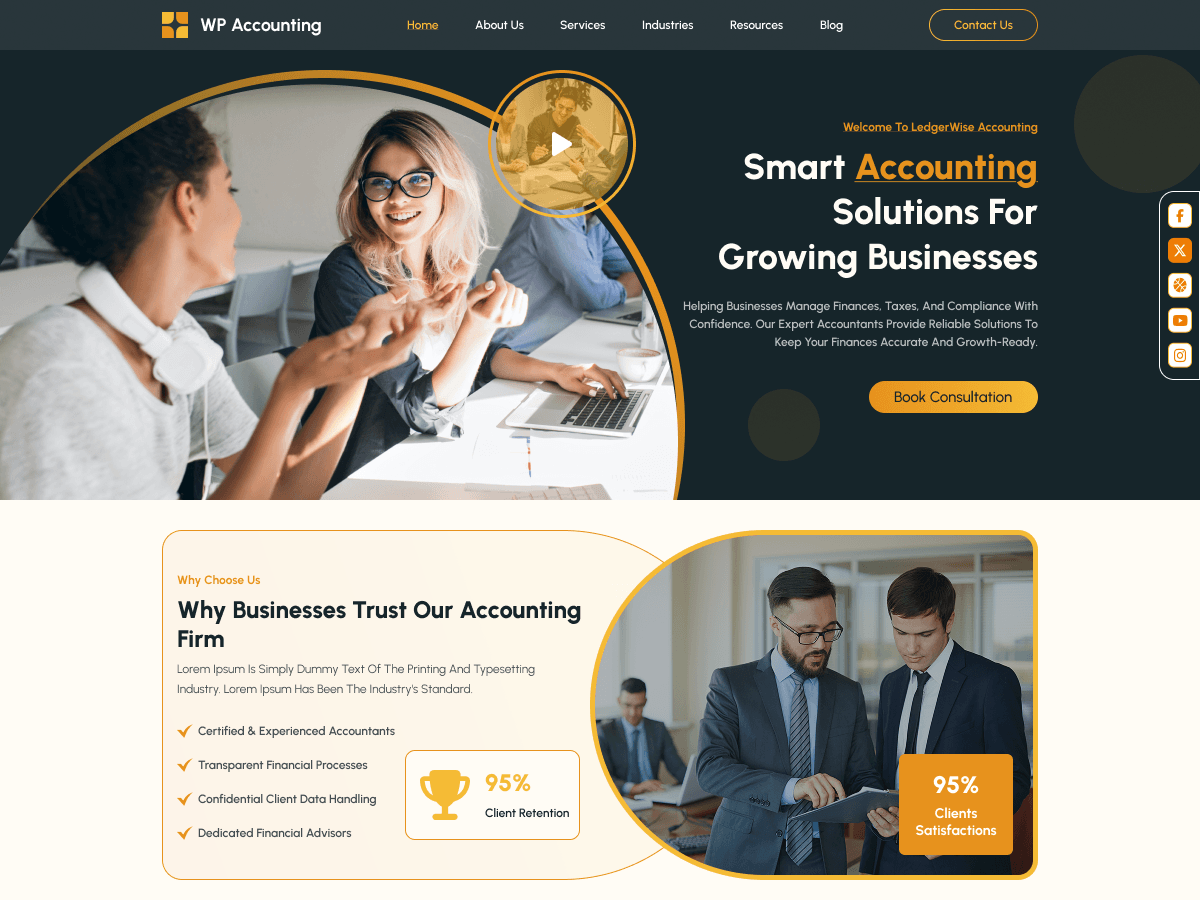 WordPress主题:Finance Accountant