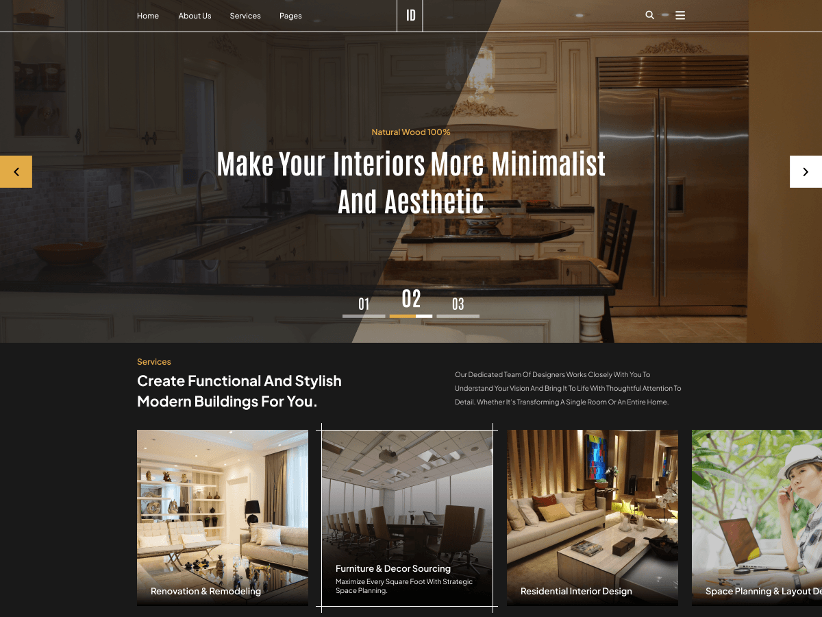 WordPress主题:Flex Interior Design
