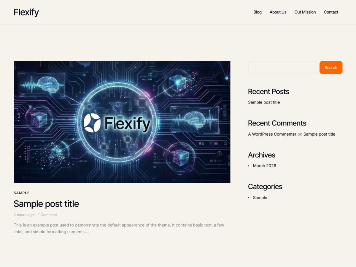 WordPress主题：Flexify