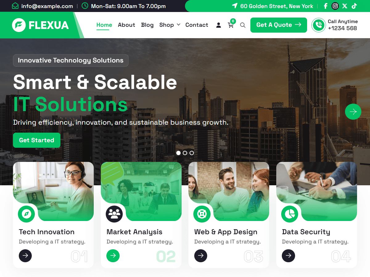 WordPress主题:Flexua