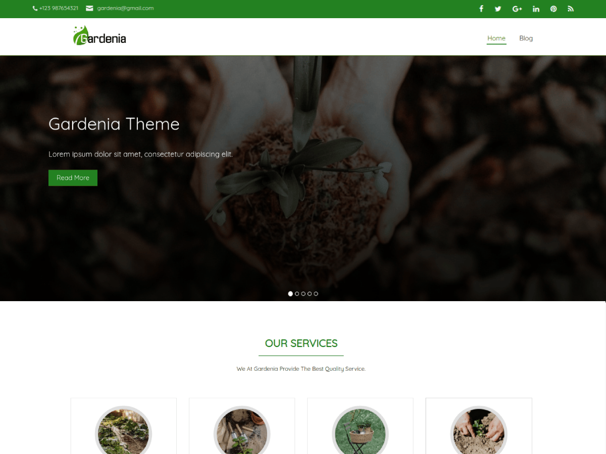 Gardenia WordPress Theme preview