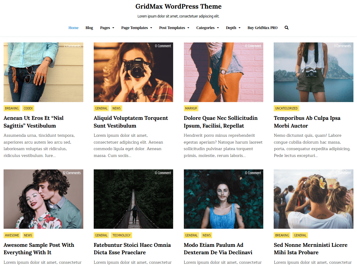 GridMax – WordPress theme | WordPress.org Wolof