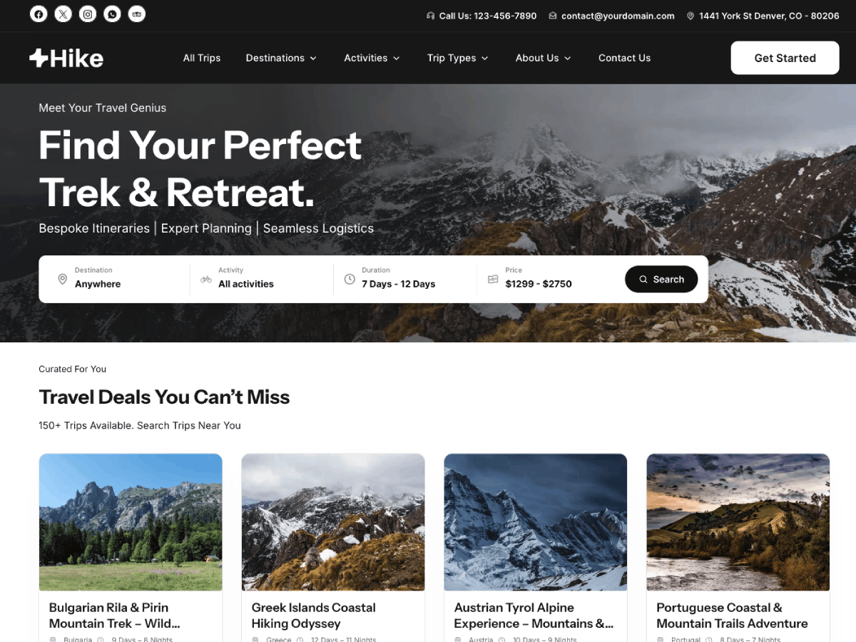 WordPress主题:Hike
