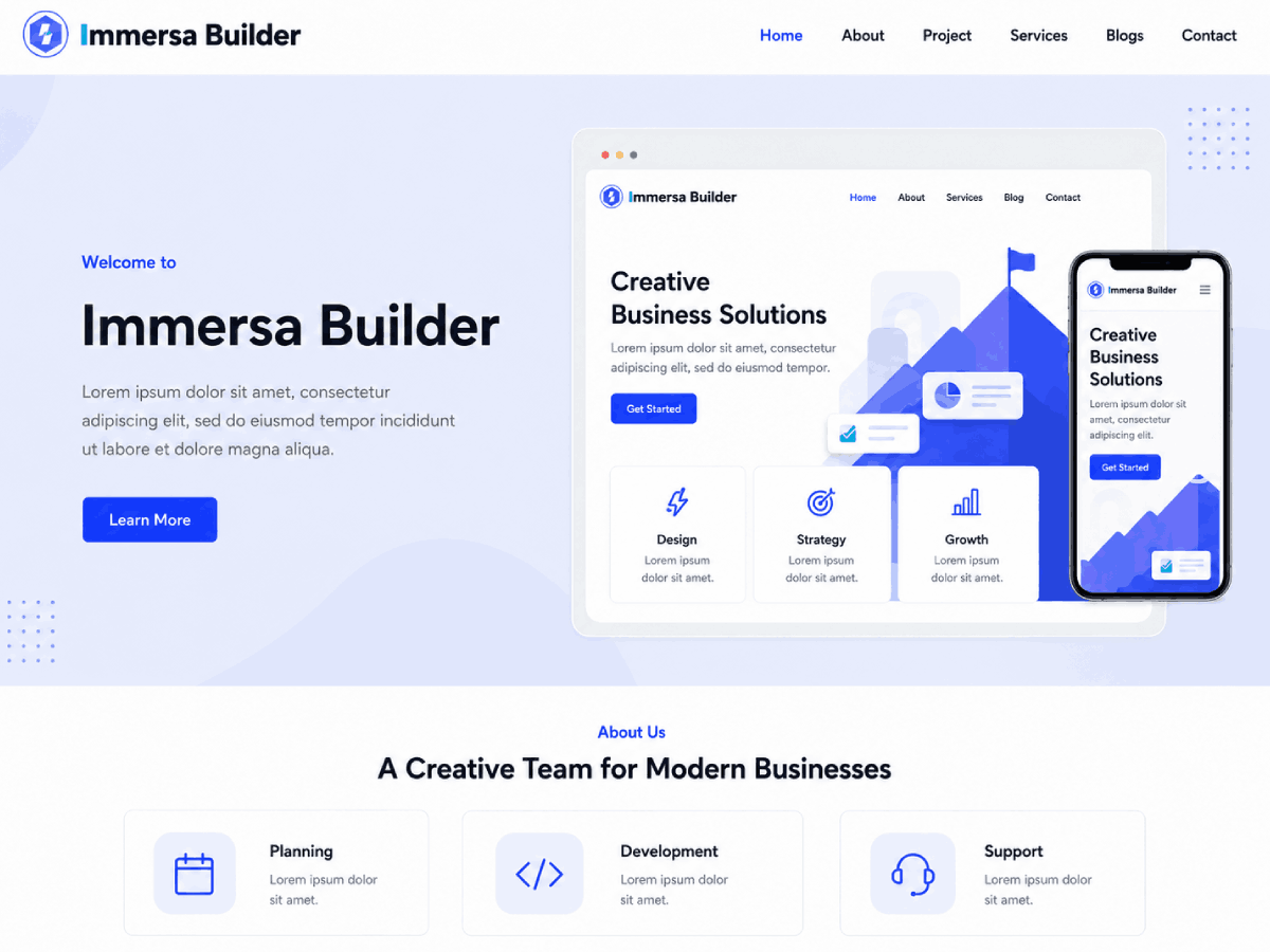WordPress主题：Immersa Builder