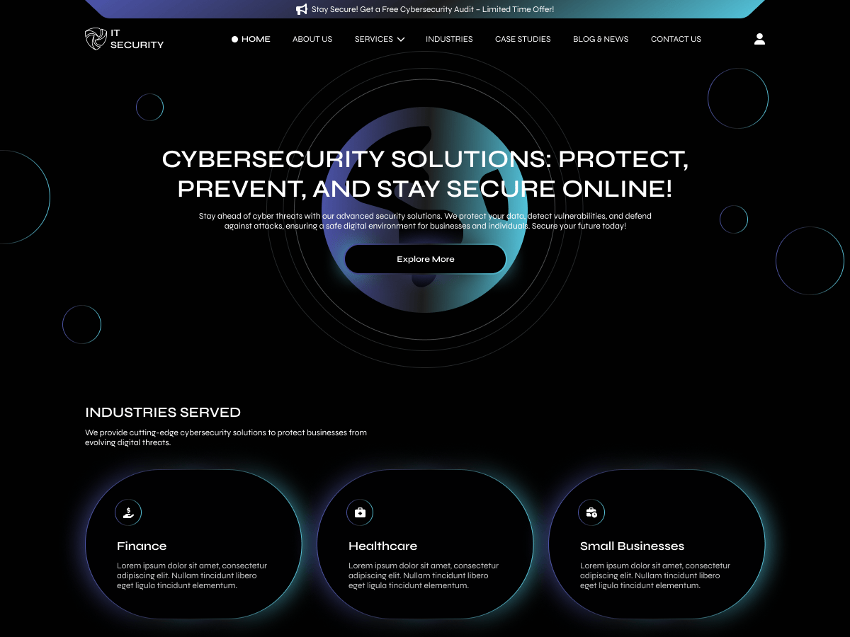 WordPress主题：IT Cyber Security