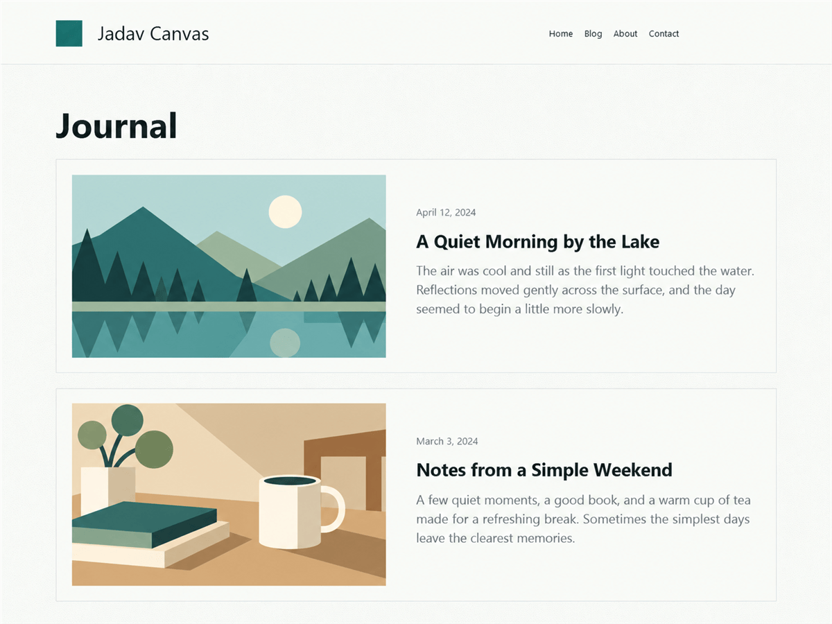 WordPress主题:Jadav Canvas
