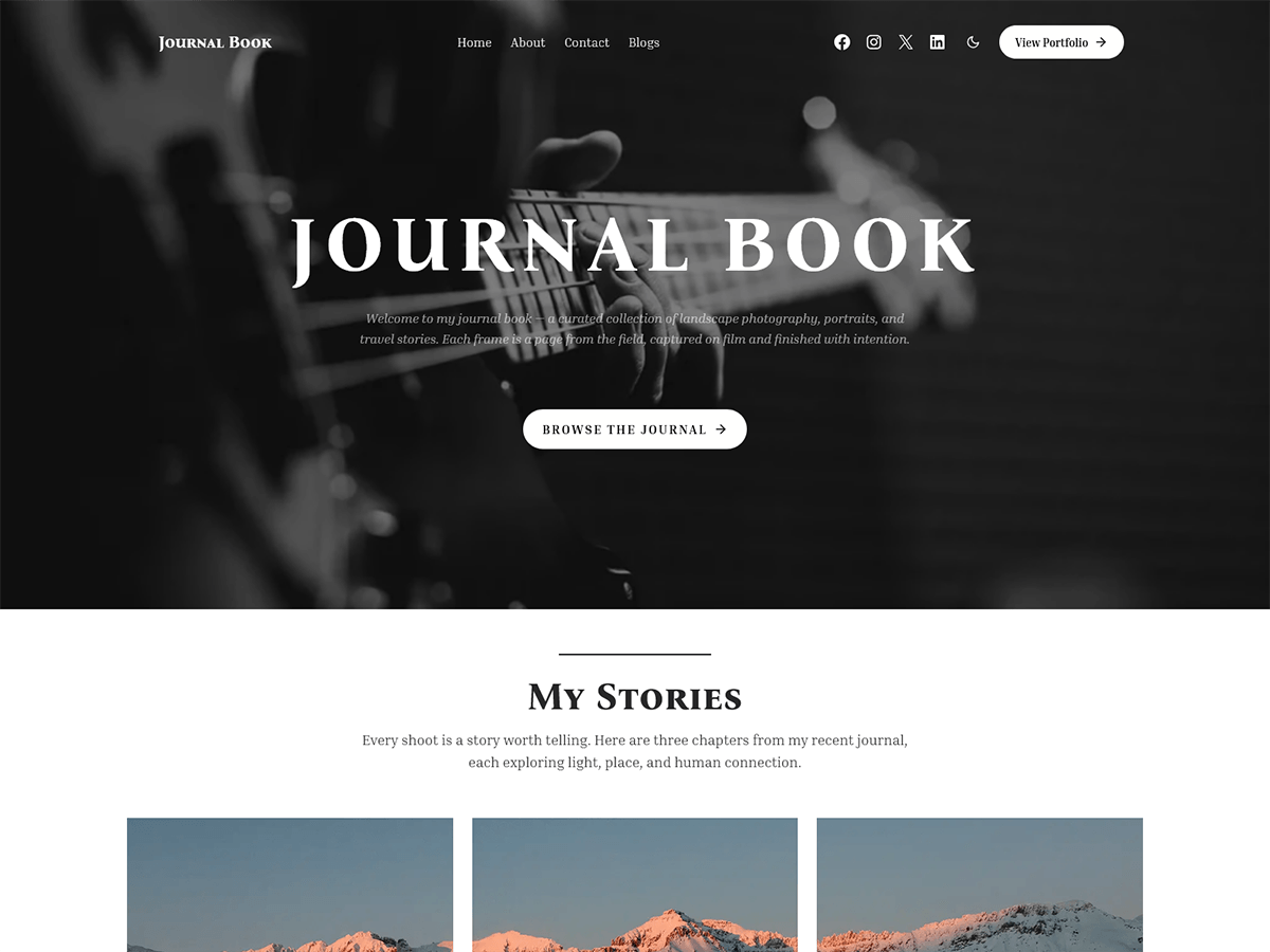 WordPress主题:Journal Book