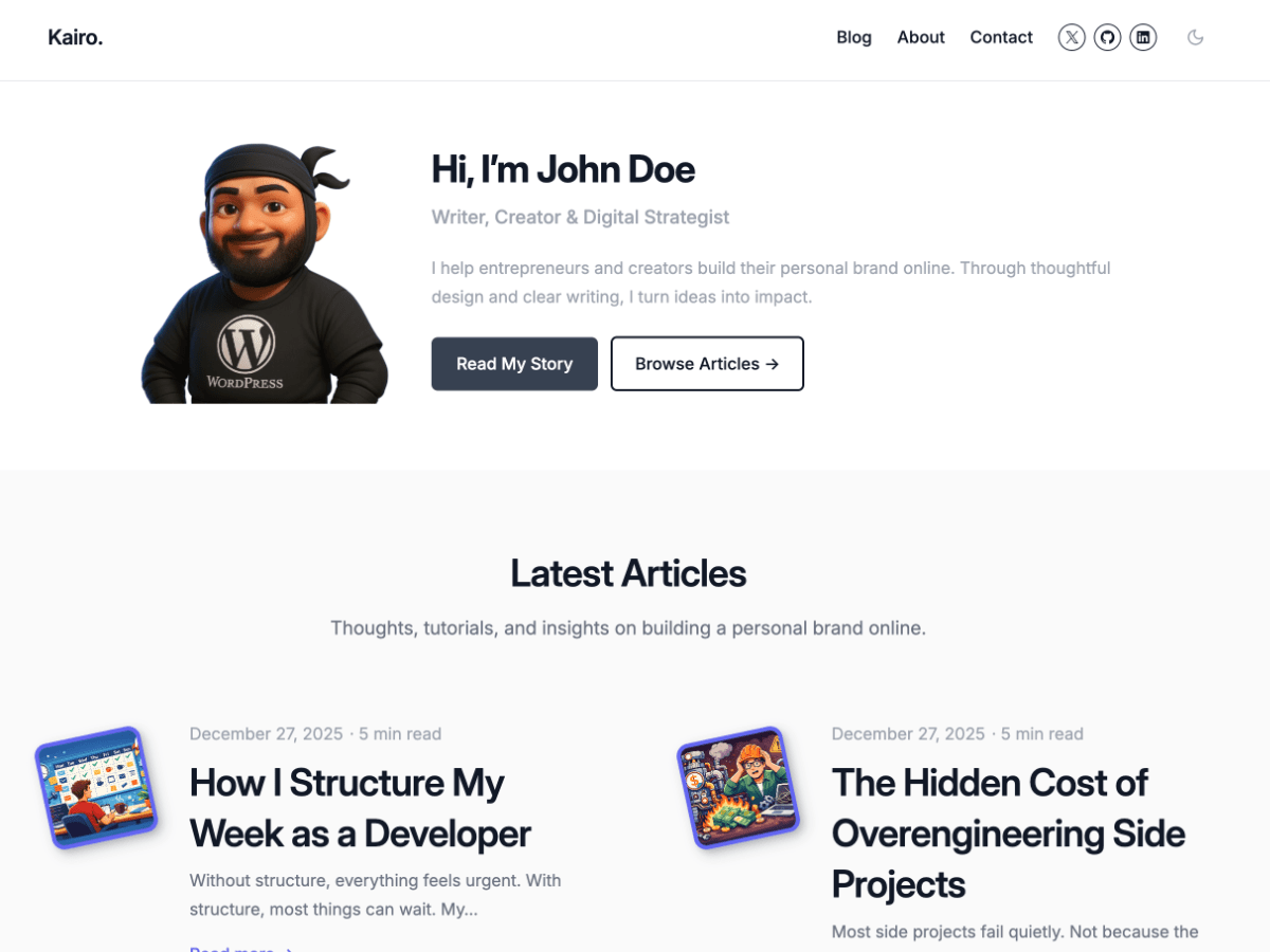 WordPress主题：Kairo