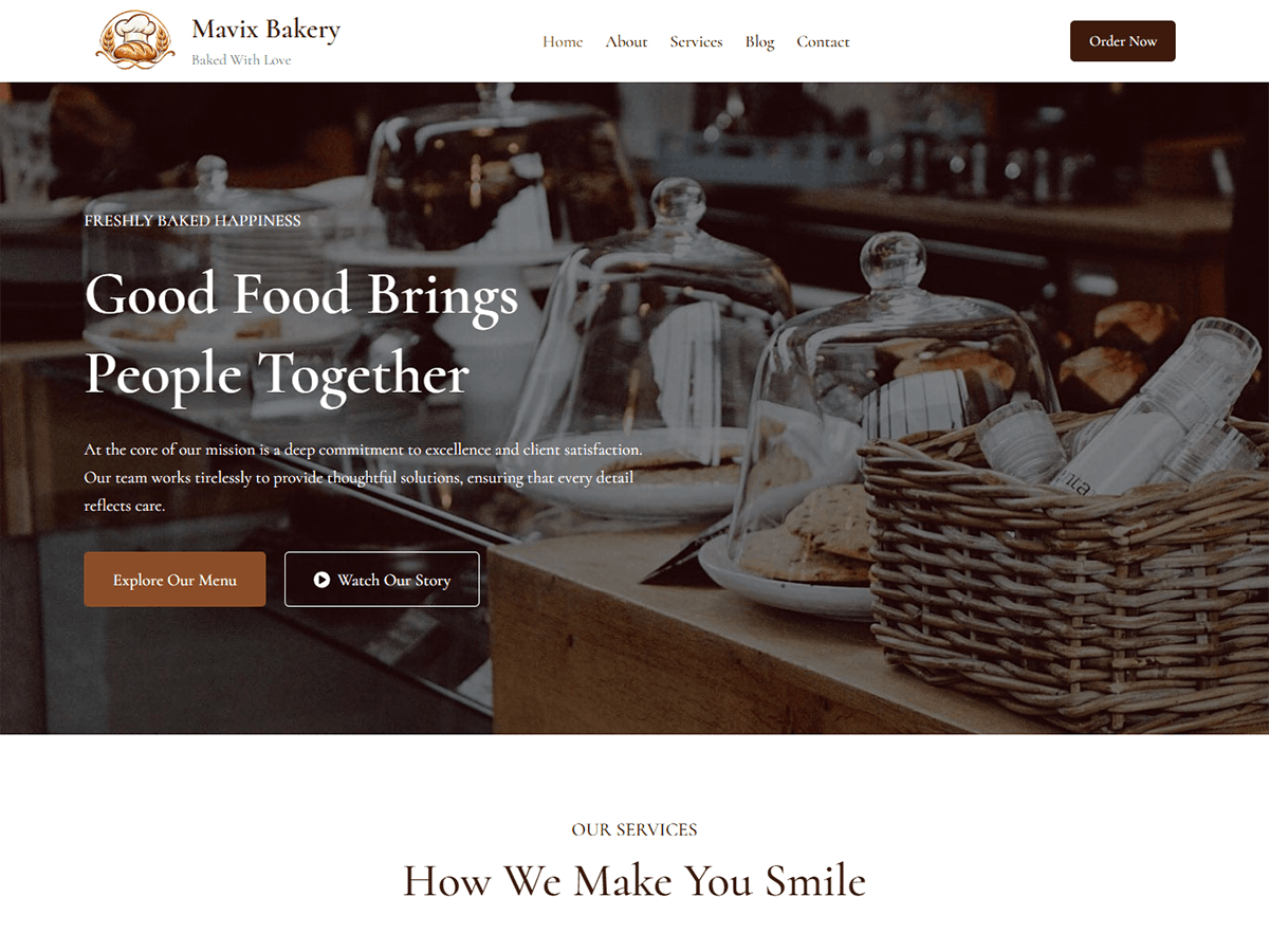 WordPress主题:Mavix Bakery