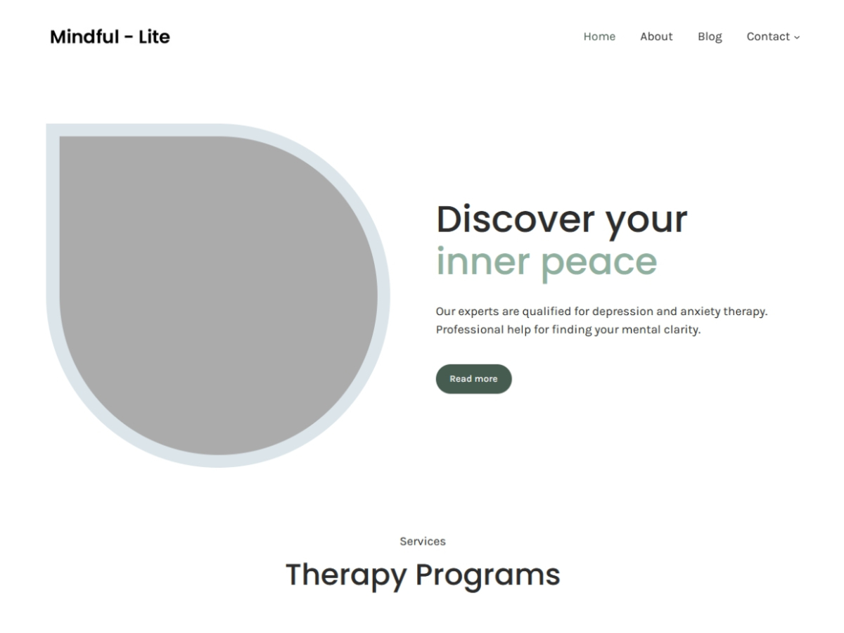 WordPress主题:Mindful-Lite