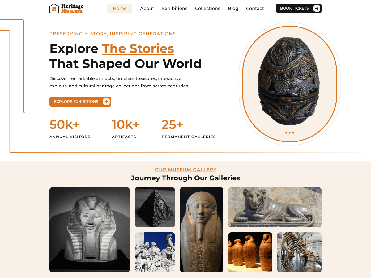 WordPress主题:Museum Collection Gallery