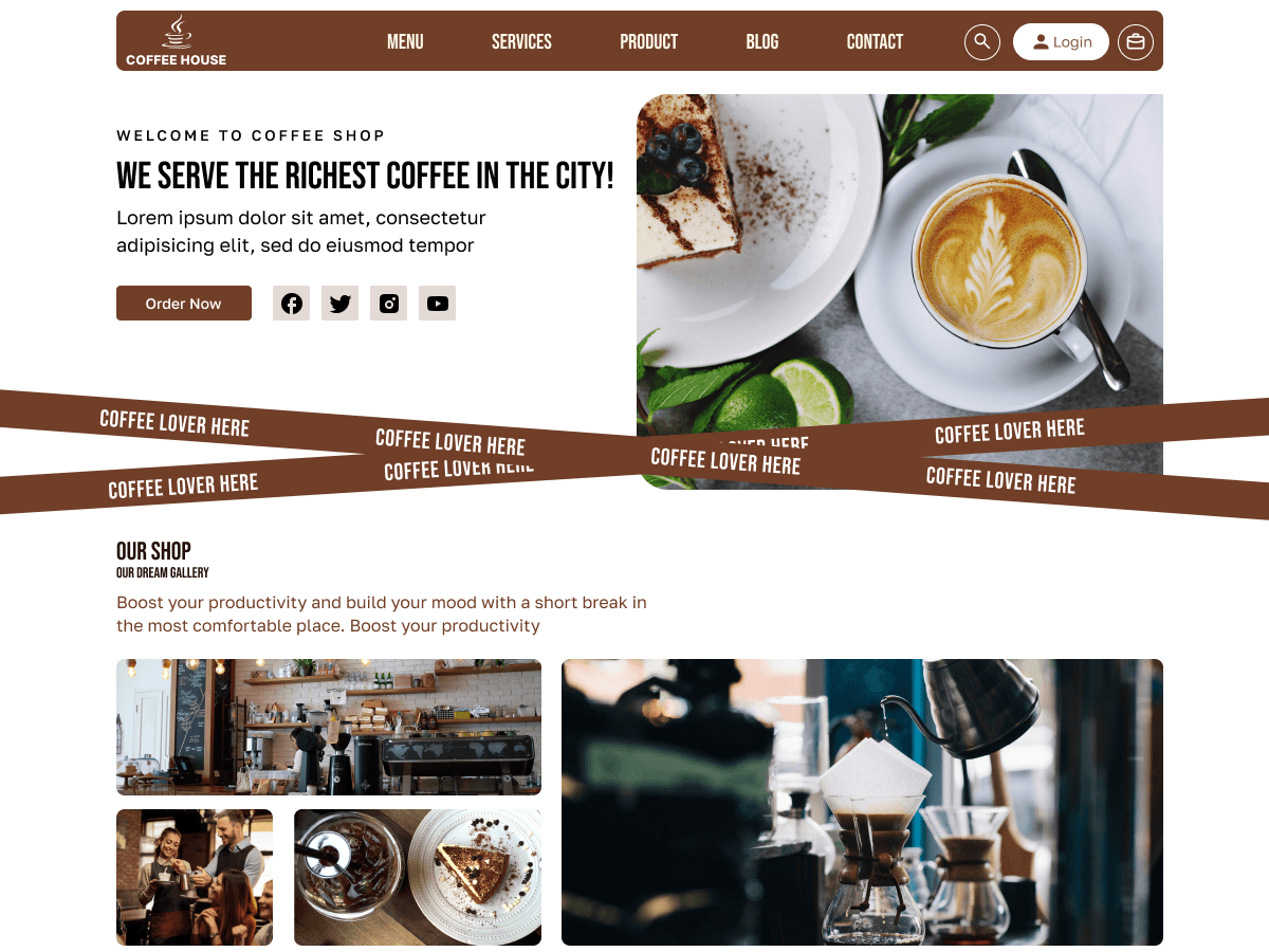 WordPress主题：Nova Coffee Shop