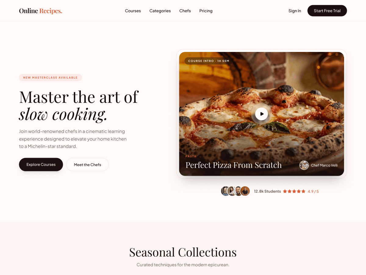 WordPress主题:Online Recipes