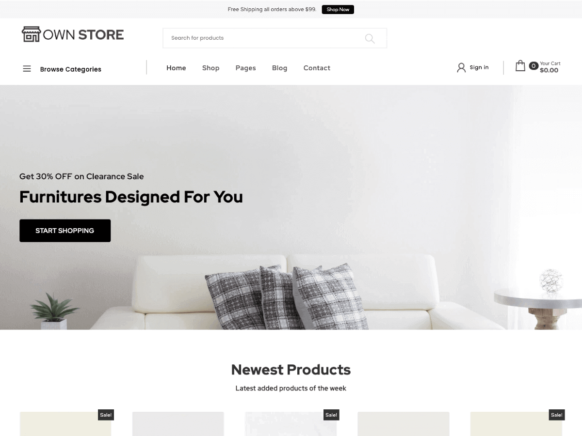 Own Store Preview
