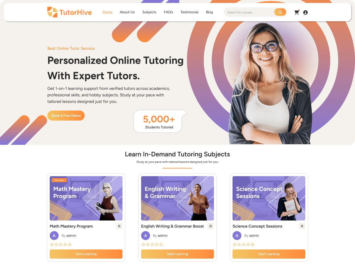 WordPress主题:Personal Tutor