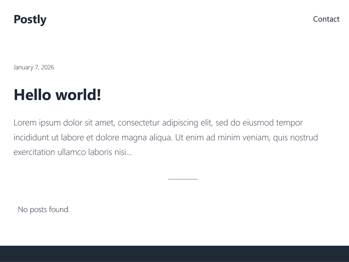 WordPress主题：Postly Blocgit Press
