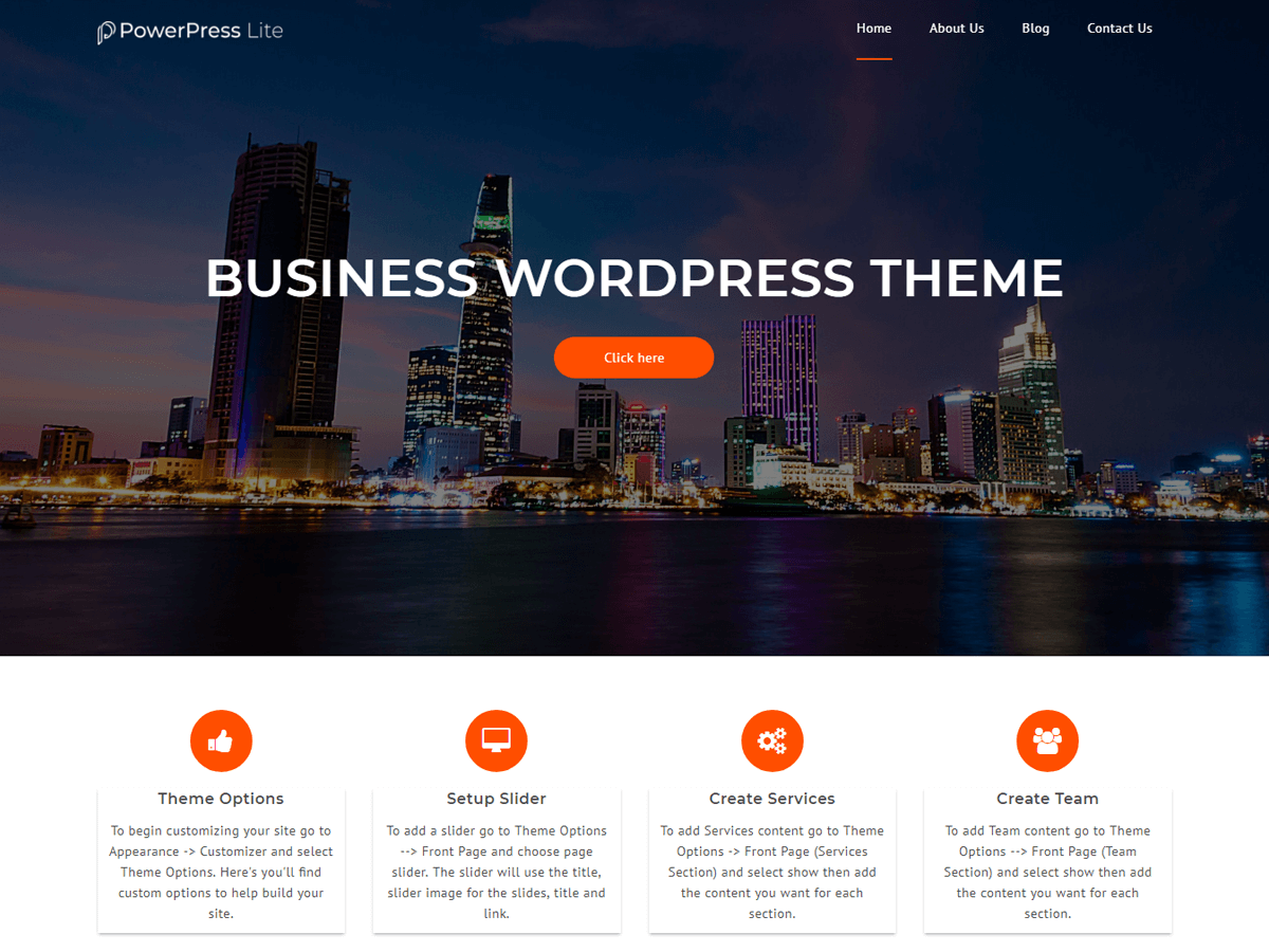 PowerPress Lite WordPress Theme preview