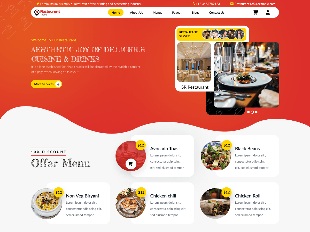 WordPress主题:Restaurant Eatery