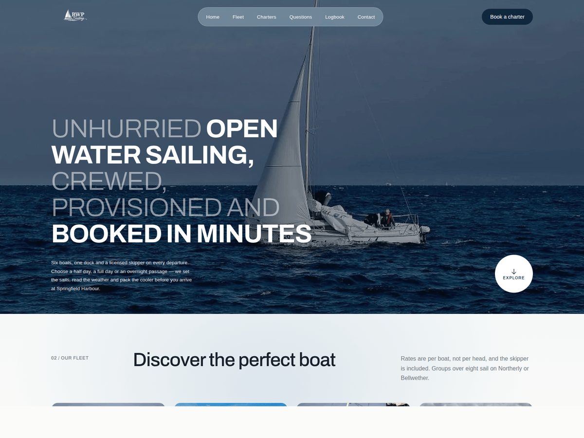 WordPress主题:Sailing Adventure