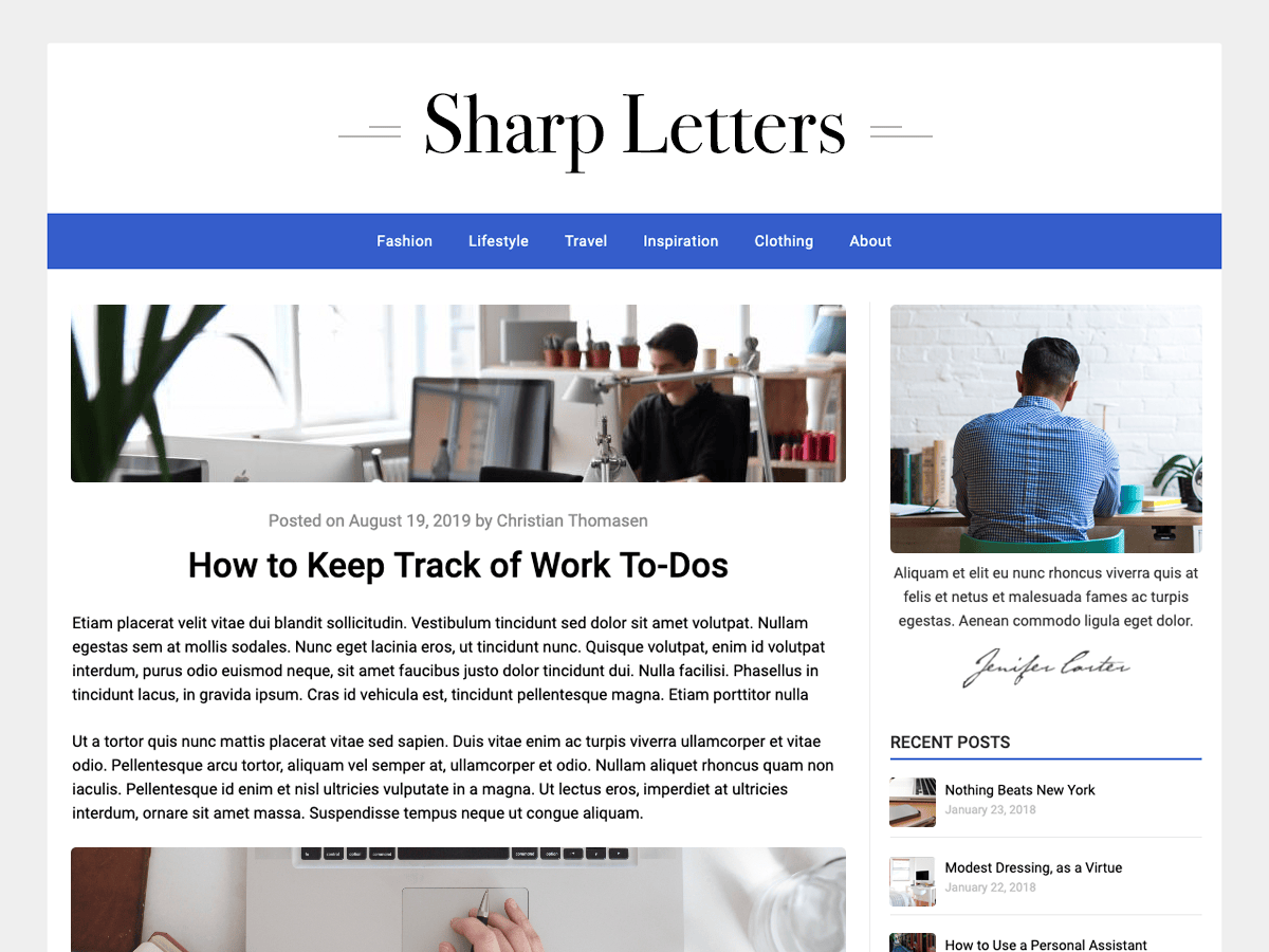Sharp Leters Sharp Letters | WordPress Theme | WordPress.org Ирон