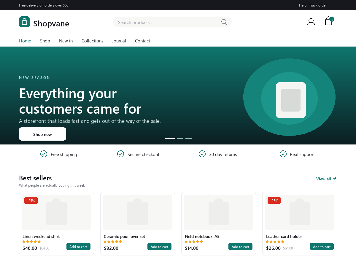 WordPress主题:Shopvane