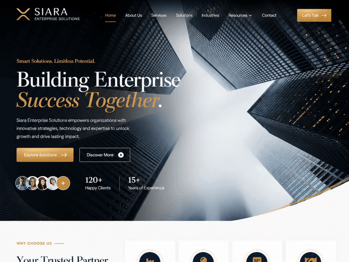 WordPress主题:Siara Enterprise Solutions