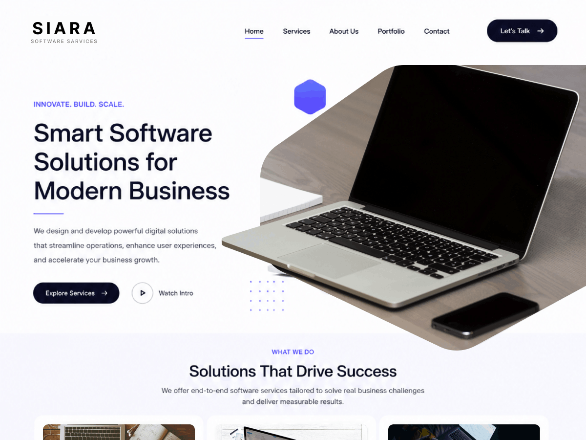 WordPress主题:Siara Software Services
