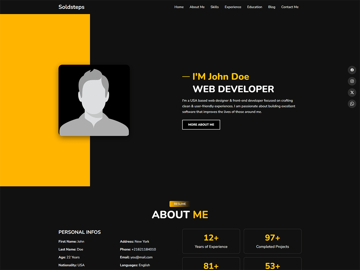 WordPress主题：Soldsteps