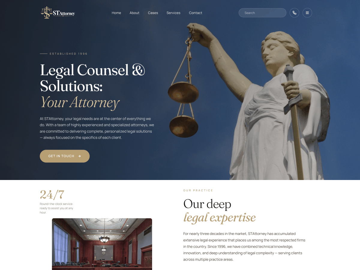 WordPress主题:ST Attorney