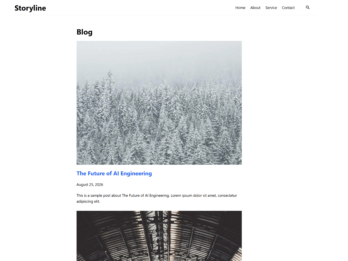 WordPress主题:Storyline