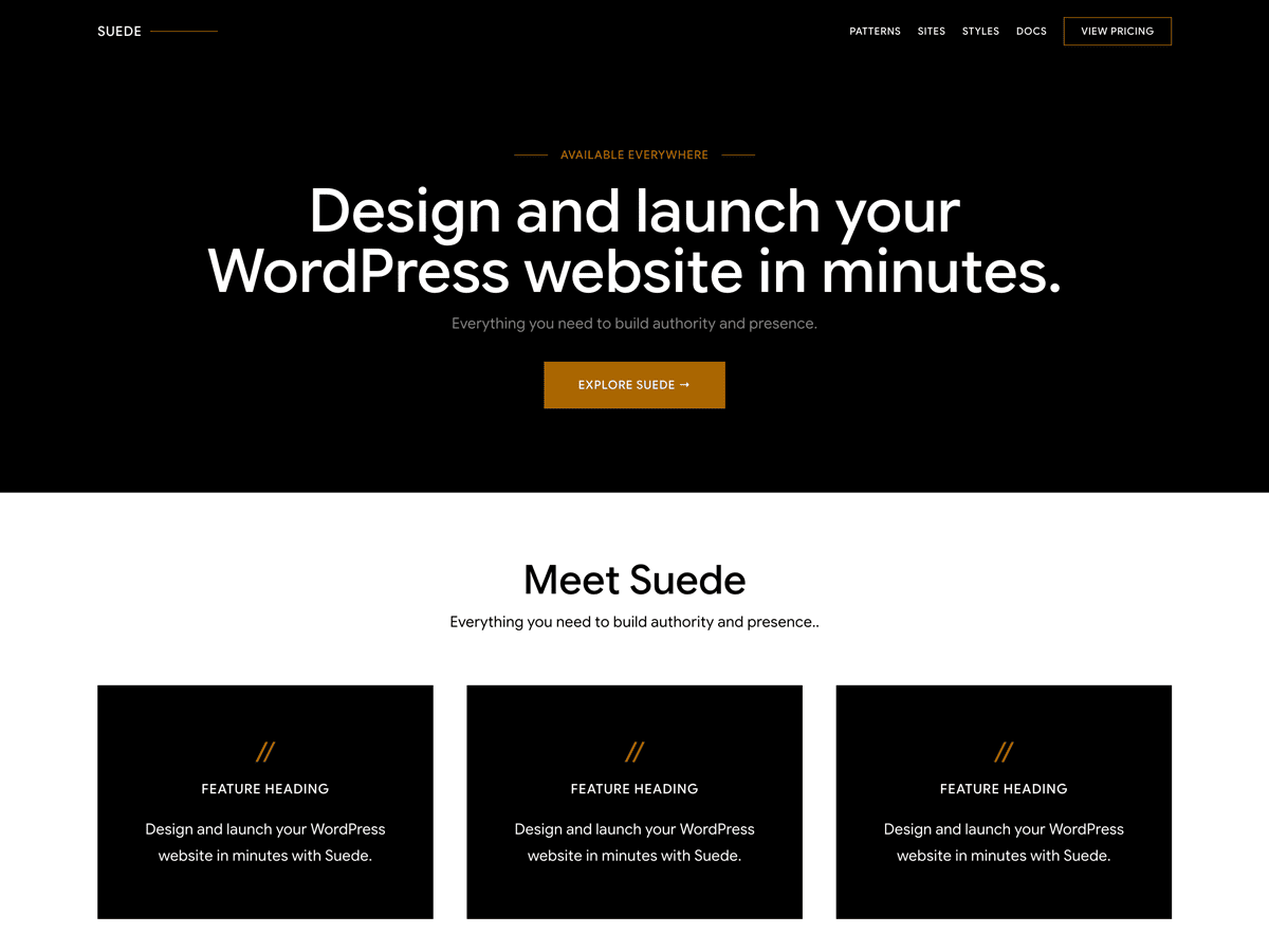 WordPress主题:Suede